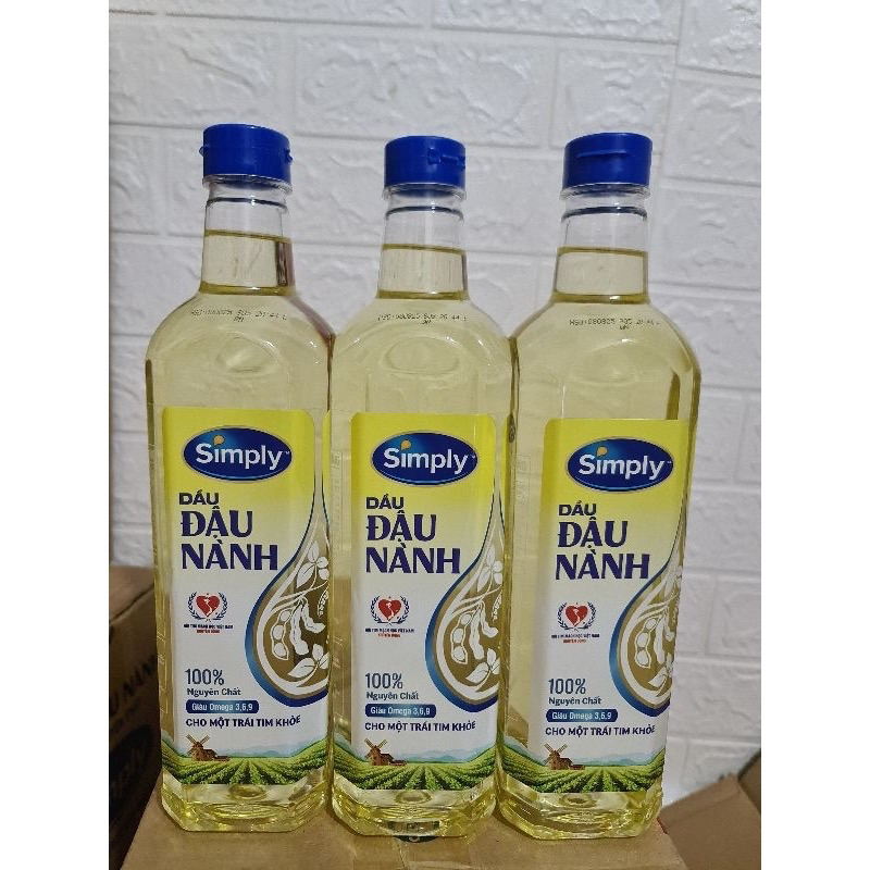 Dầu ăn Simply đậu lành 1L
