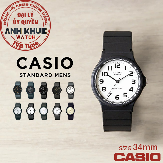 Đồng hồ unisex Casio chính hãng Anh Khuê MQ-24 (34mm) (tay nam nhỏ và nữ)