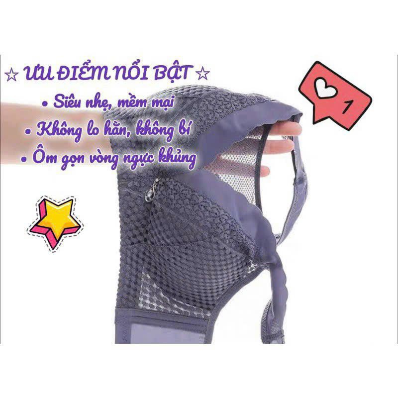 B32) áo lót ko gọng ren mỏng ,định hình vòng ngực