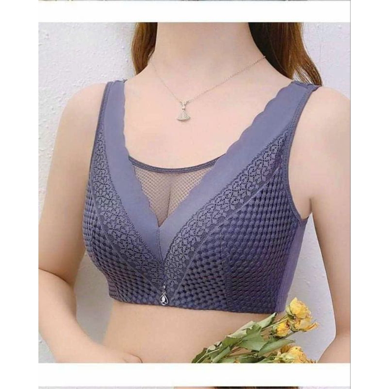 B32) áo lót ko gọng ren mỏng ,định hình vòng ngực