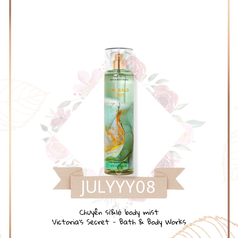 Xịt Thơm Toàn Thân EMERALD MIST 30ml/50ml/100ml/Fullsize236ml