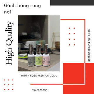 Top hoa hồng 20ml, base hoa hồng mẫu mới, cứng móng hoa hồng 20ml , top lì hoa hồng 20ml