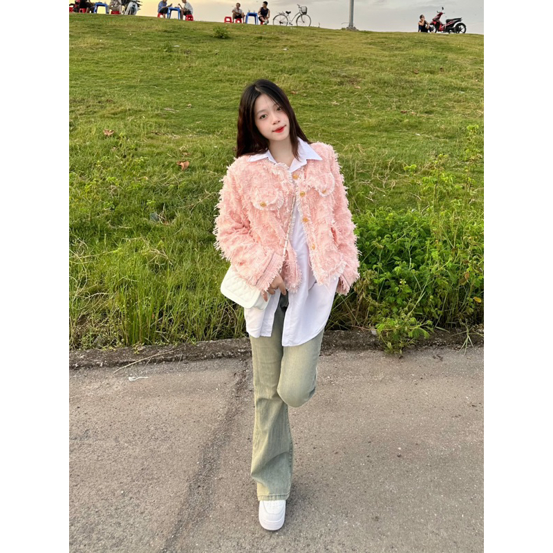 ÁO DẠ TWEED LÔNG HOT 2023