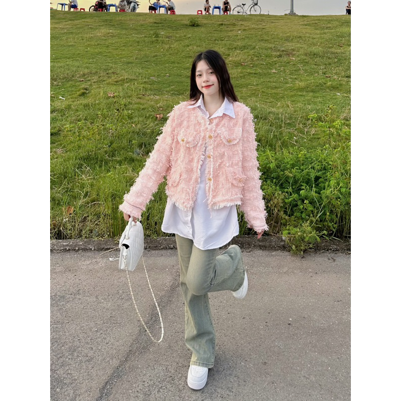 ÁO DẠ TWEED LÔNG HOT 2023