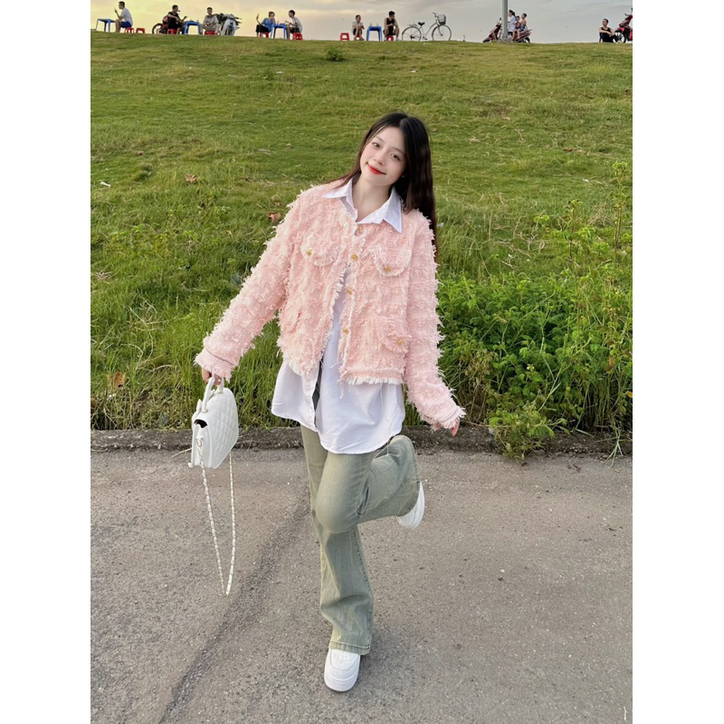 ÁO DẠ TWEED LÔNG HOT 2023