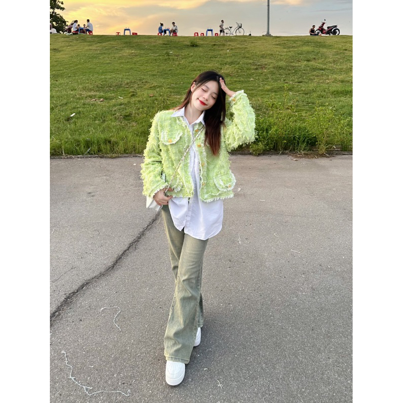 ÁO DẠ TWEED LÔNG HOT 2023
