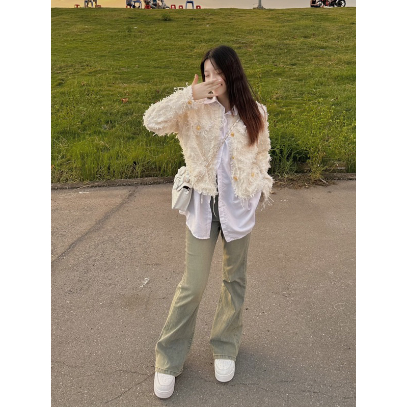 ÁO DẠ TWEED LÔNG HOT 2023
