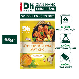 Sốt ướp gà nướng mật ong Dh Foods gia vị hoàn chỉnh nêm sẵn thành phần tự nhiên ướp các món gà, thịt, sườn gói 65gr