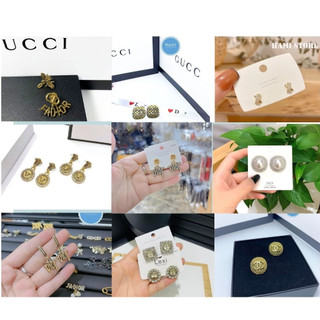 Bông tai nữ cao cấp- khuyên tai nữ đính đá chốt bạc bền màu sang trọng BTV13, BTV17