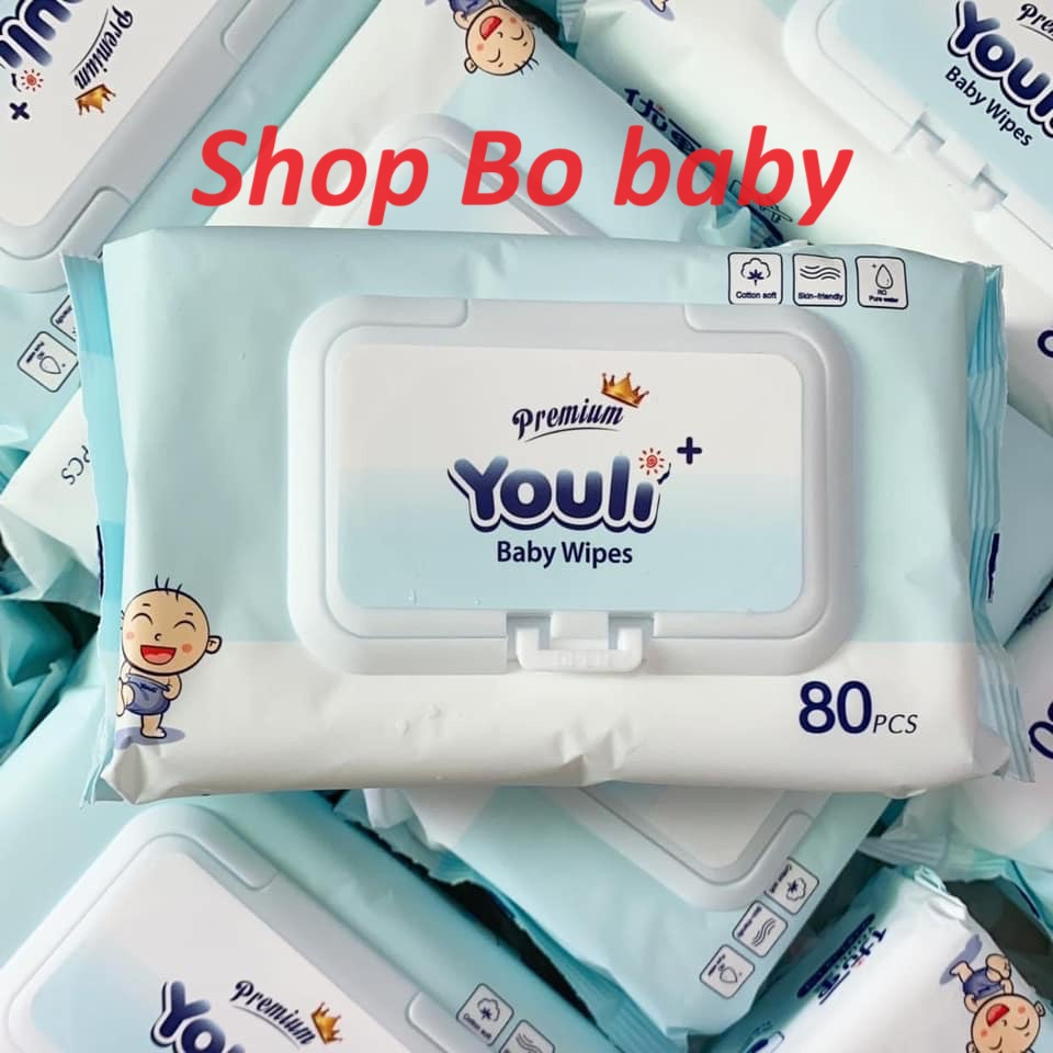 Khăn ướt YOULI nội địa trung không mùi an toàn cho bé