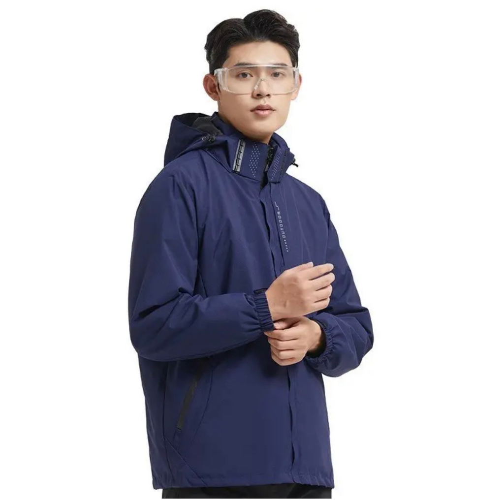 Áo gió đôi nam nữ Melady cổ chấm bi chống nước 23DAD02