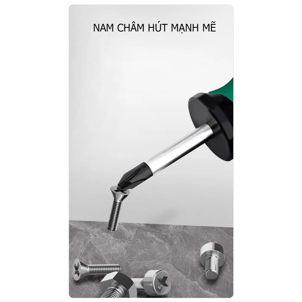 Tua vít, tô vít lùn 2 đầu, có từ tính