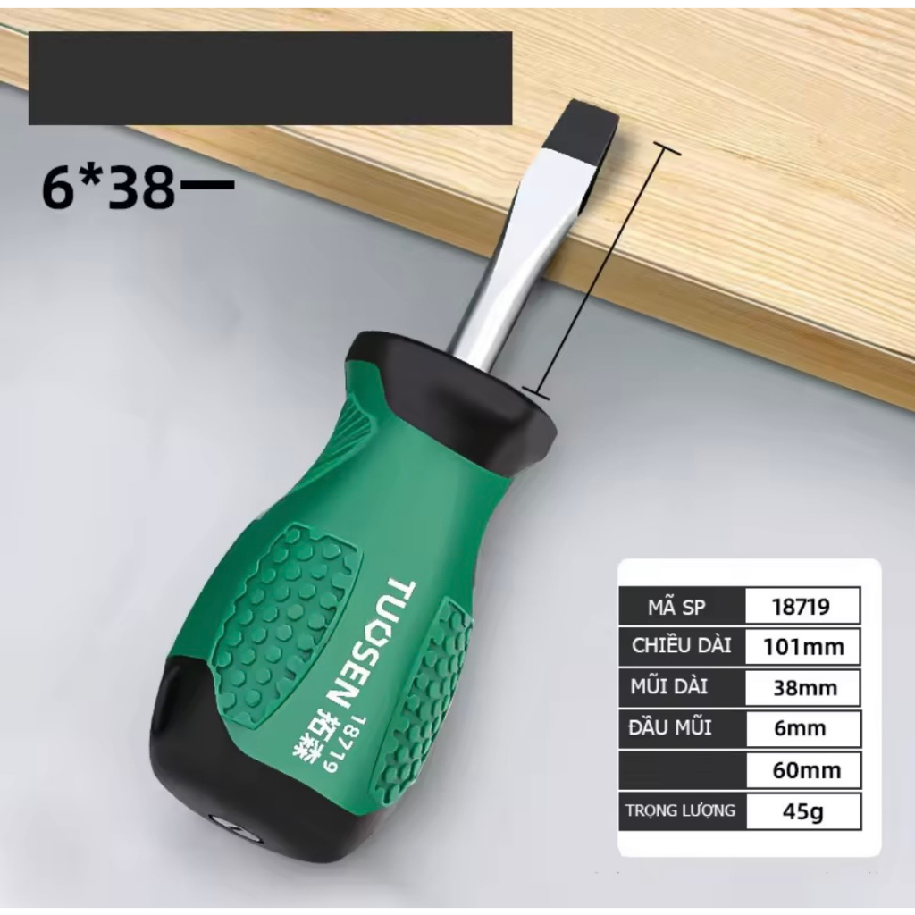 Tua vít, tô vít lùn 2 đầu, có từ tính