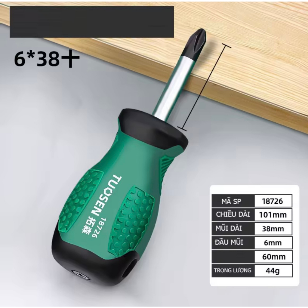 Tua vít, tô vít lùn 2 đầu, có từ tính