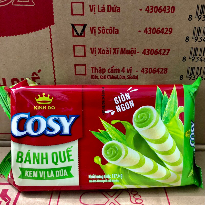 Bánh Cosy quế Kinh Đô đủ vị 117,6g/gói