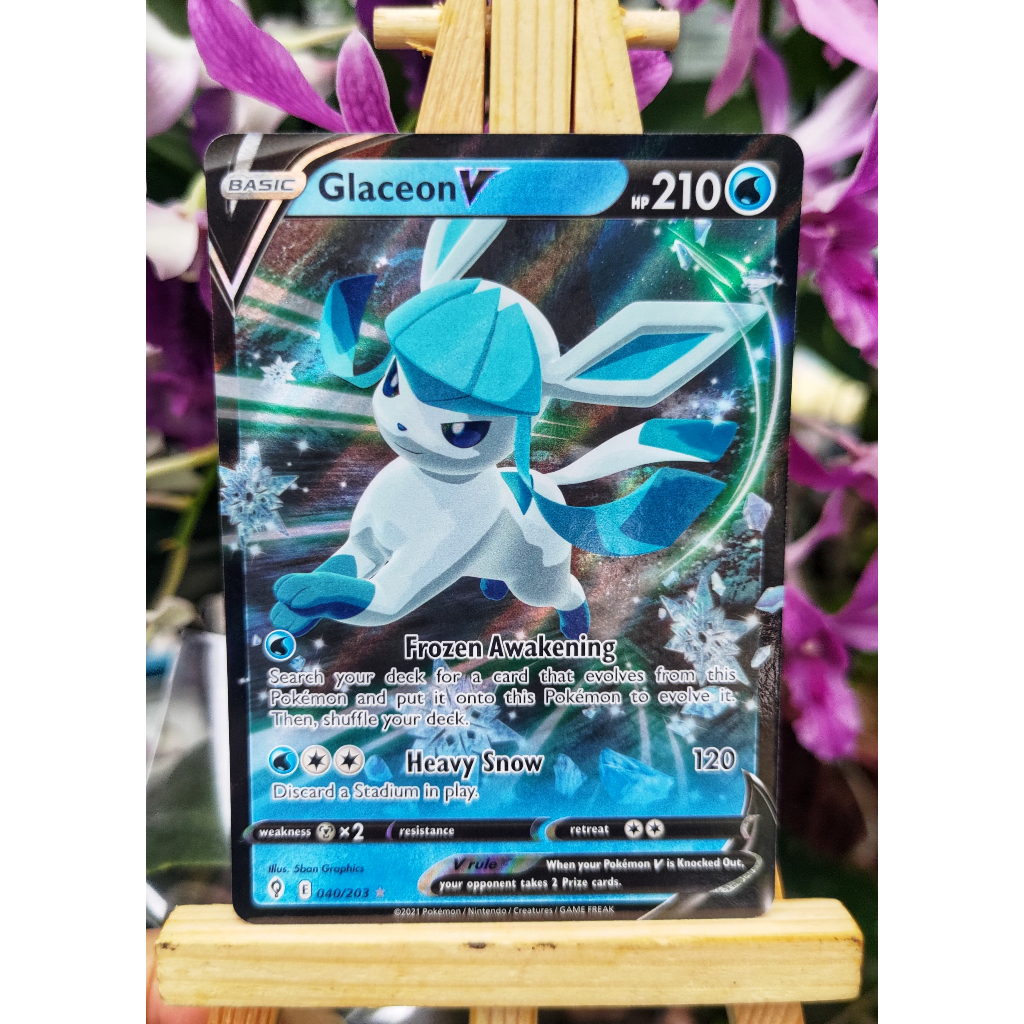 Thẻ Pokemon Glaceon V - 040/203 - Ultra Rare