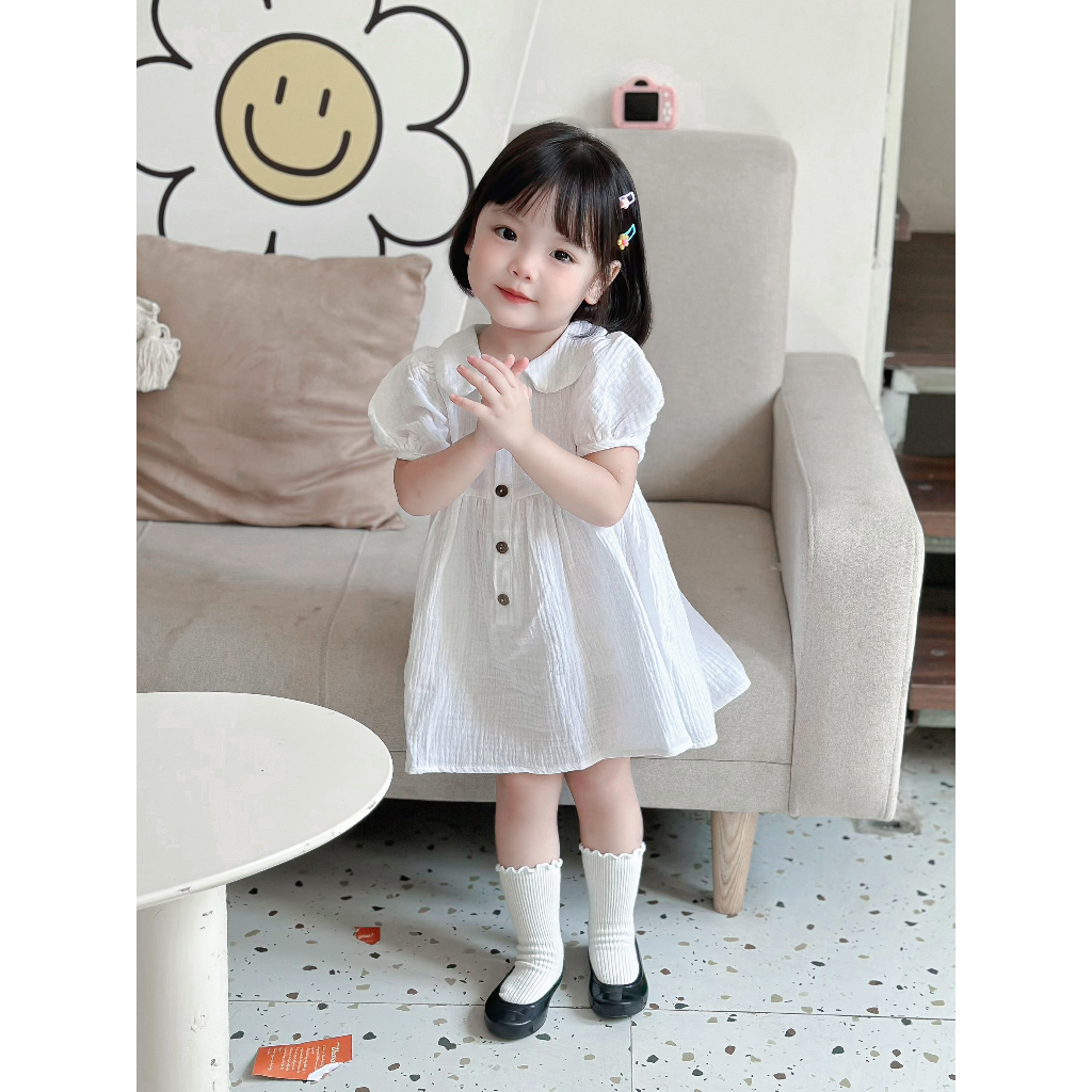 Đầm xô muslin cho bé gái 1 đến 4 tuổi Đầm thiết kế Carrot Baby Clothes