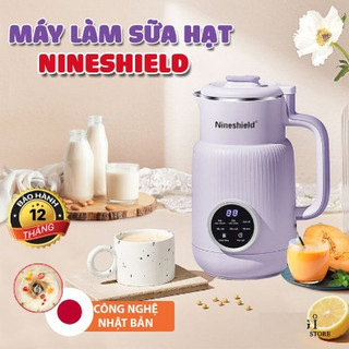 Máy làm sữa hạt mini Nineshield KB-108, máy xay nấu đa năng 5 in 1 làm sữa đậu nành, nấu cháo 800ml