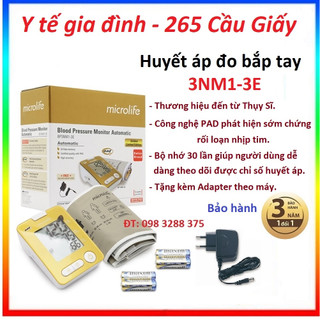 MÁY ĐO HUYẾT ÁP MICROLIFE  3NM1-3E