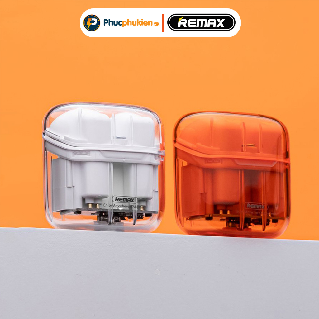 Tai nghe bluetooth không dây True Wireless Remax Cozy Buds 6C thiết kế trong suốt Pin 4h - Phúc Phụ Kiện