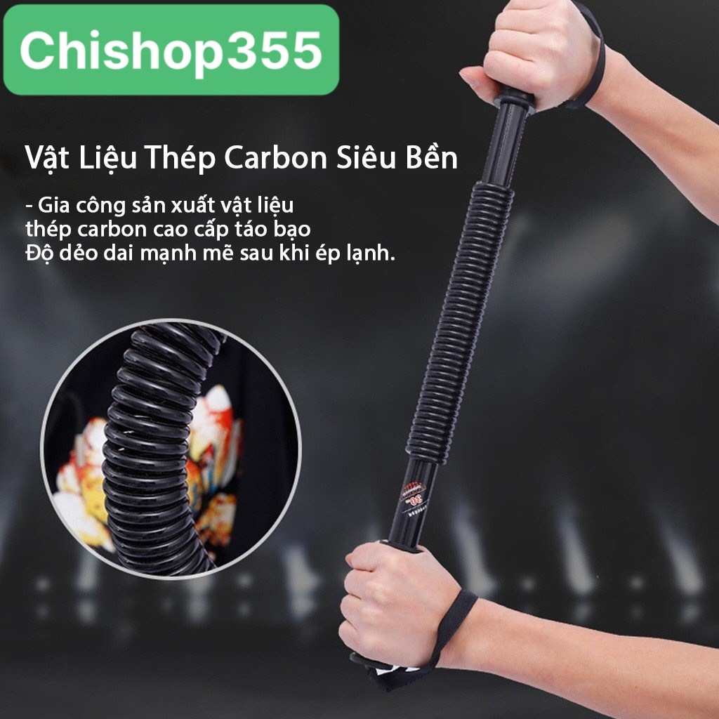 Thanh lò xo gậy lò xo Titan tập cơ tay 30kg, 40kg, 50kg - Gậy Bẻ Tập Cơ Tay Ngực Bụng Loại Lực 20-30-40-50kg