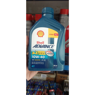 Nhớt xe tay ga cao cấp shell advance ax7 scooter 10w40 800ml