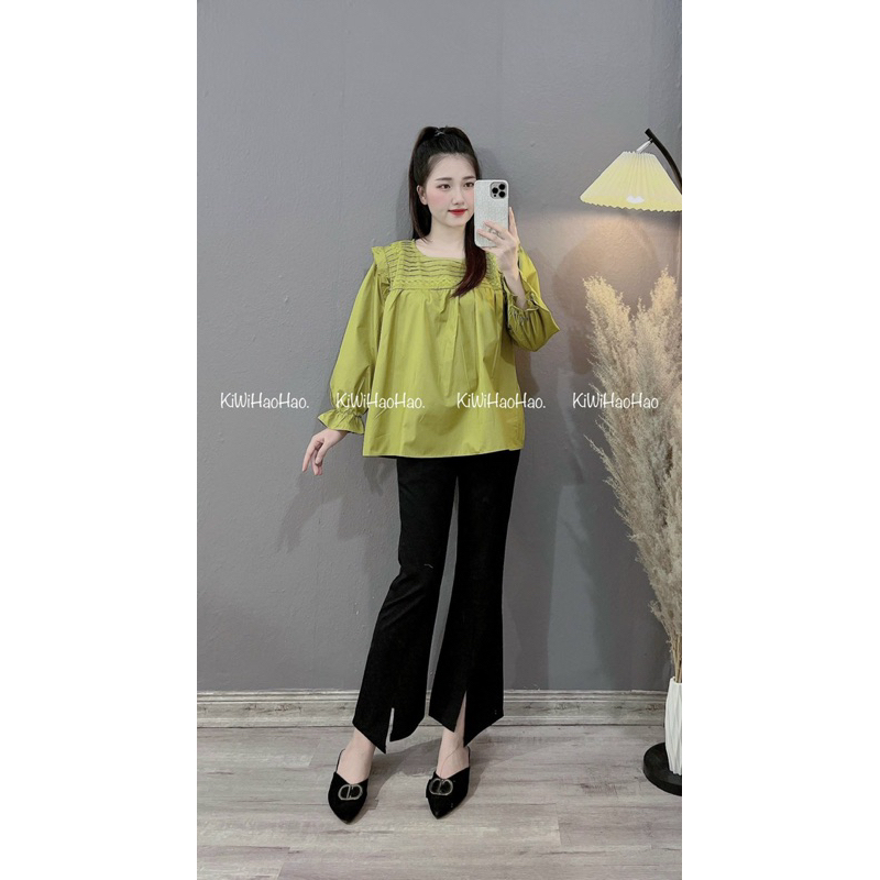 Áo thô lụa bầu xinh.