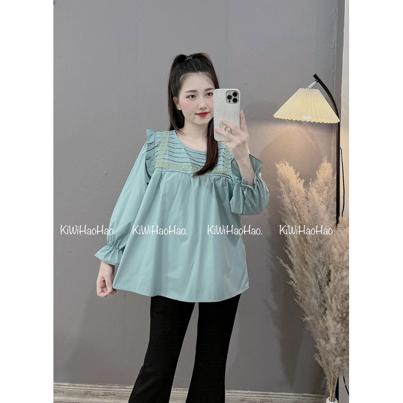 Áo thô lụa bầu xinh.