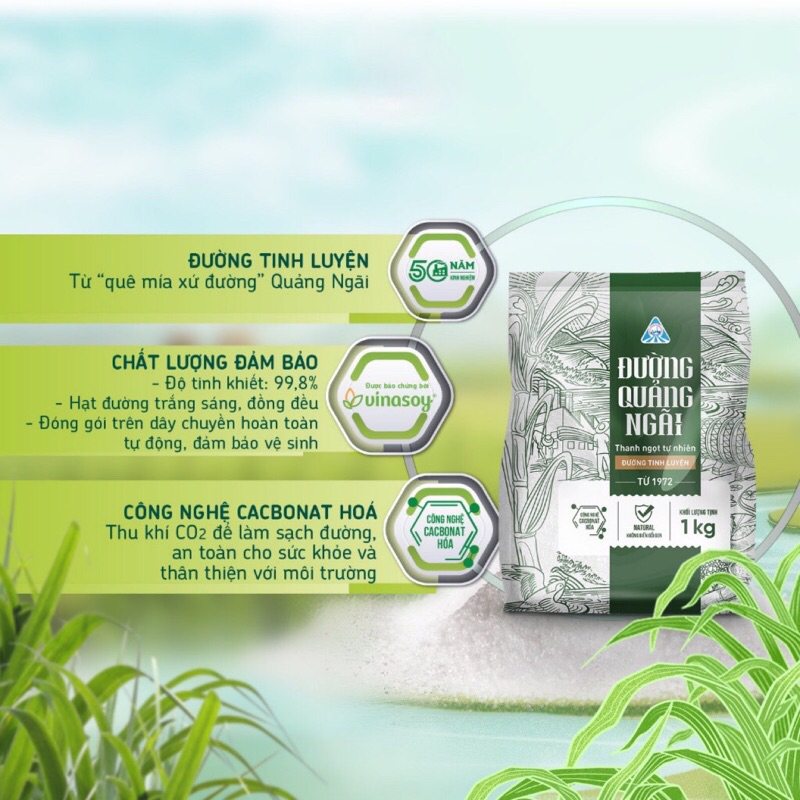 Đường tinh luyện Đường Quảng Ngãi 1kg Shop THÁI HÀ