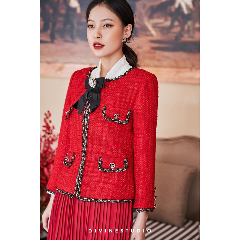 Thanh lý áo tweed Divine