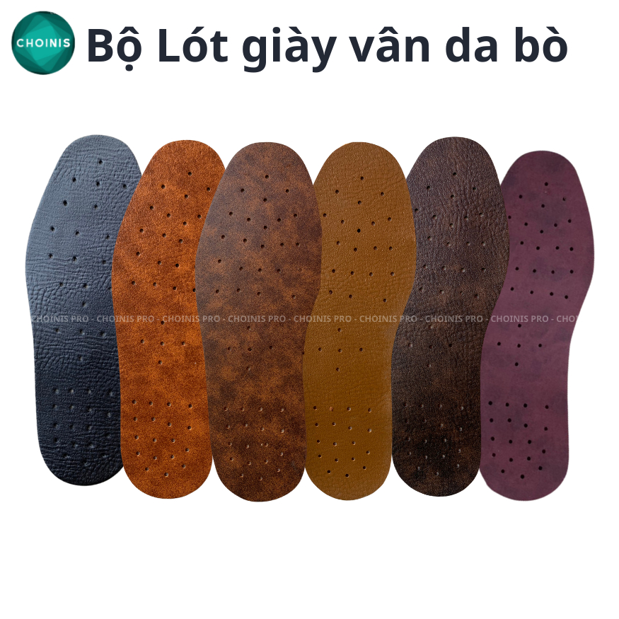 Lót da pu mặt láng mịn , êm chân có lỗ thoáng khí sản xuất với giá tại xưởng choinis full size 43-37