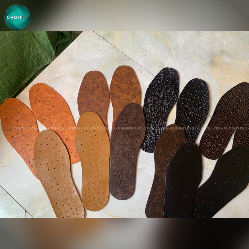 Lót da pu mặt láng mịn , êm chân có lỗ thoáng khí sản xuất với giá tại xưởng choinis full size 43-37