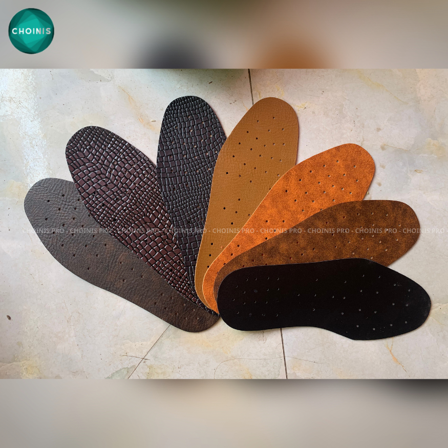 Lót da pu mặt láng mịn , êm chân có lỗ thoáng khí sản xuất với giá tại xưởng choinis full size 43-37