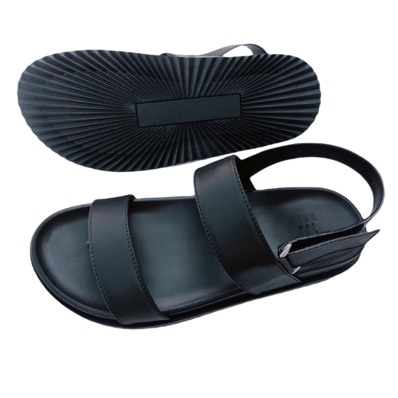 Dép da Sandal quai hậu ASHE nam nữ - Quai da 3 lớp tăng cường siêu bền