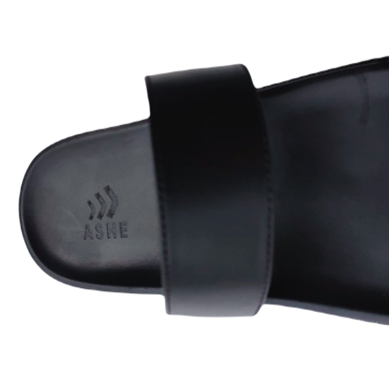 Dép da Sandal quai ngang ASHE nam nữ - Quai da 3 lớp tăng cường siêu bền