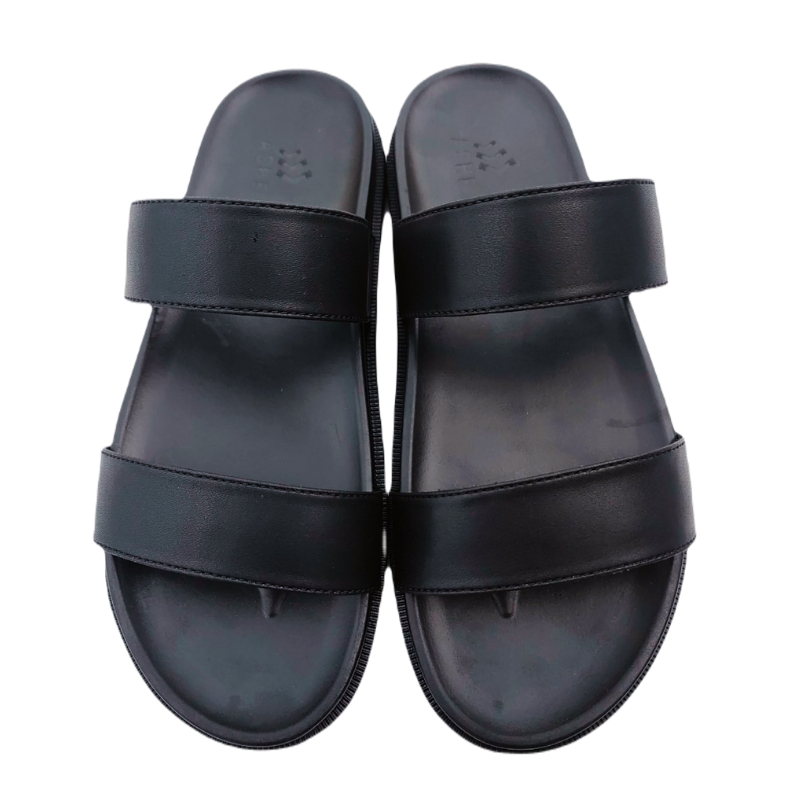 Dép da Sandal quai ngang ASHE nam nữ - Quai da 3 lớp tăng cường siêu bền