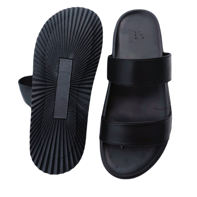 Dép da Sandal quai ngang ASHE nam nữ - Quai da 3 lớp tăng cường siêu bền