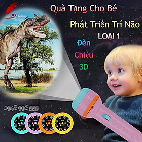 Đèn pin chiếu hình thú cho bé 24 ảnh