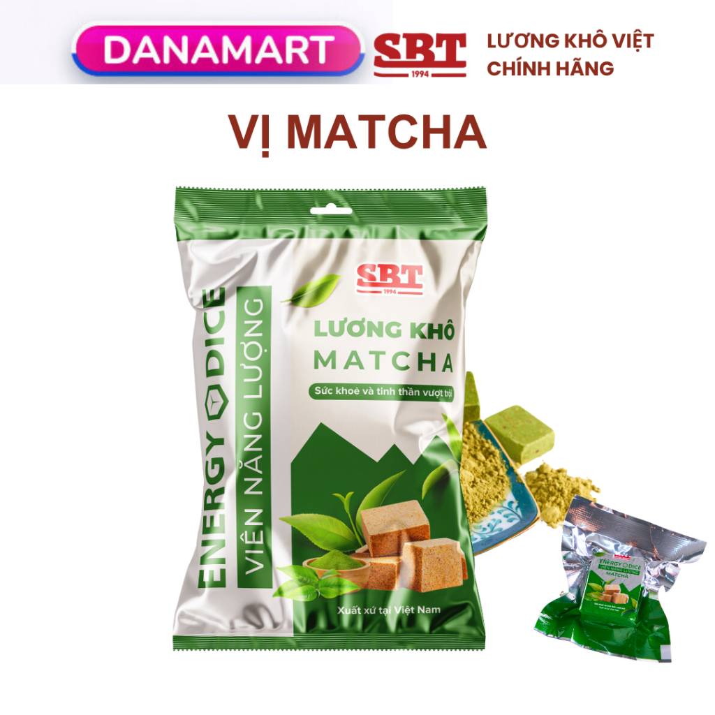 Lương Khô Mini Trà xanh Tuesday vị Matcha 2k 1 Viên