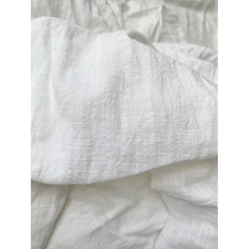 Vải đũi linen trắng