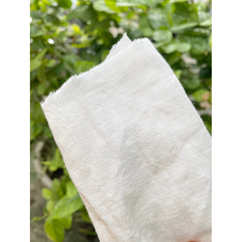 Vải đũi linen trắng