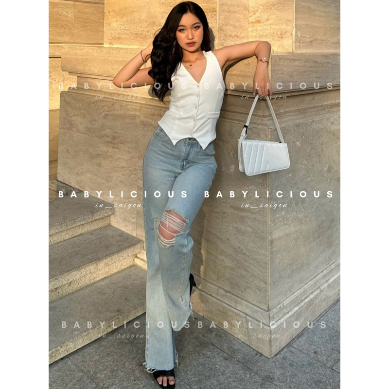 Jean Lưng Cao - Chất jean mềm êm M029 [Hình thật ]