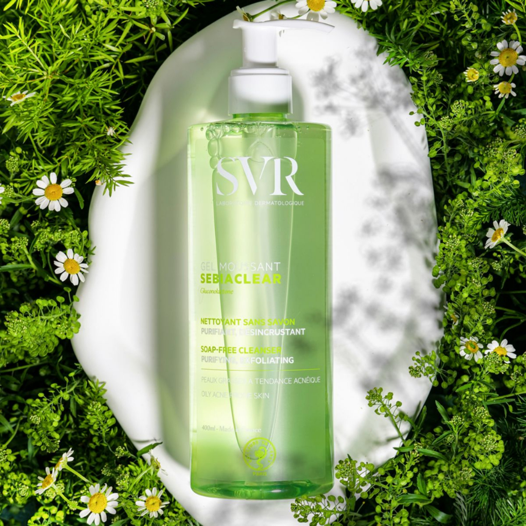 SVR SEBIACLEAR Gel Moussant - Gel Rửa Mặt SVR làm sạch và loại bỏ tế bào chết