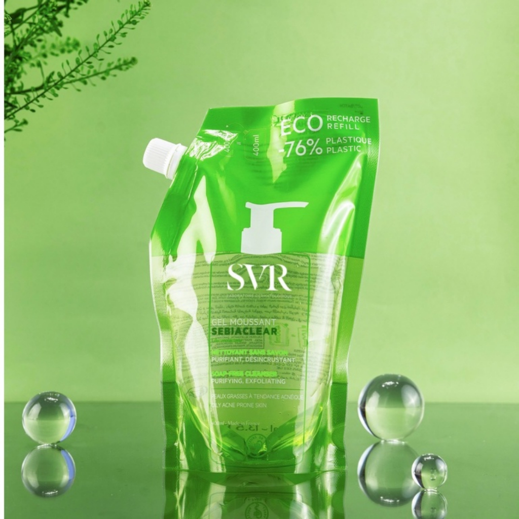 SVR SEBIACLEAR Gel Moussant - Gel Rửa Mặt SVR làm sạch và loại bỏ tế bào chết