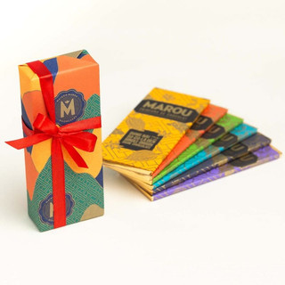 SET 6 Thanh Sô-cô-la đen nguyên chất Marou Single Origin (6 x 24g)