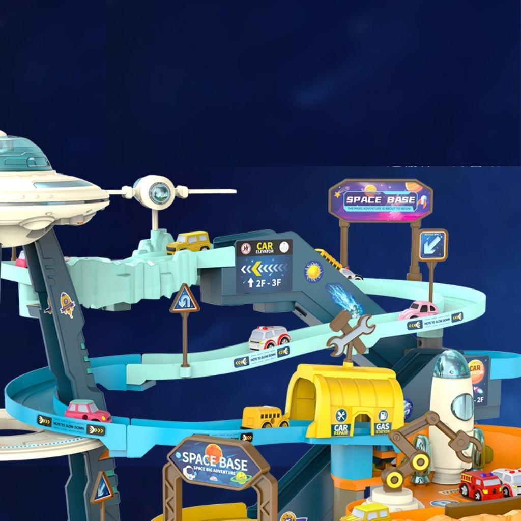 Đồ chơi đường đua Trạm Vũ trụ - Đường Đua Ngoài Không gian cho bé