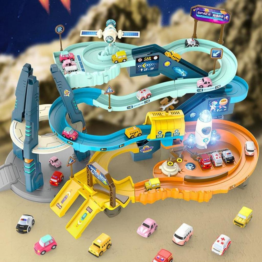 Đồ chơi đường đua Trạm Vũ trụ - Đường Đua Ngoài Không gian cho bé