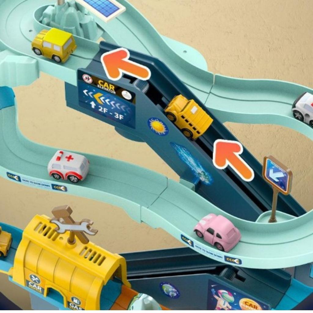 Đồ chơi đường đua Trạm Vũ trụ - Đường Đua Ngoài Không gian cho bé