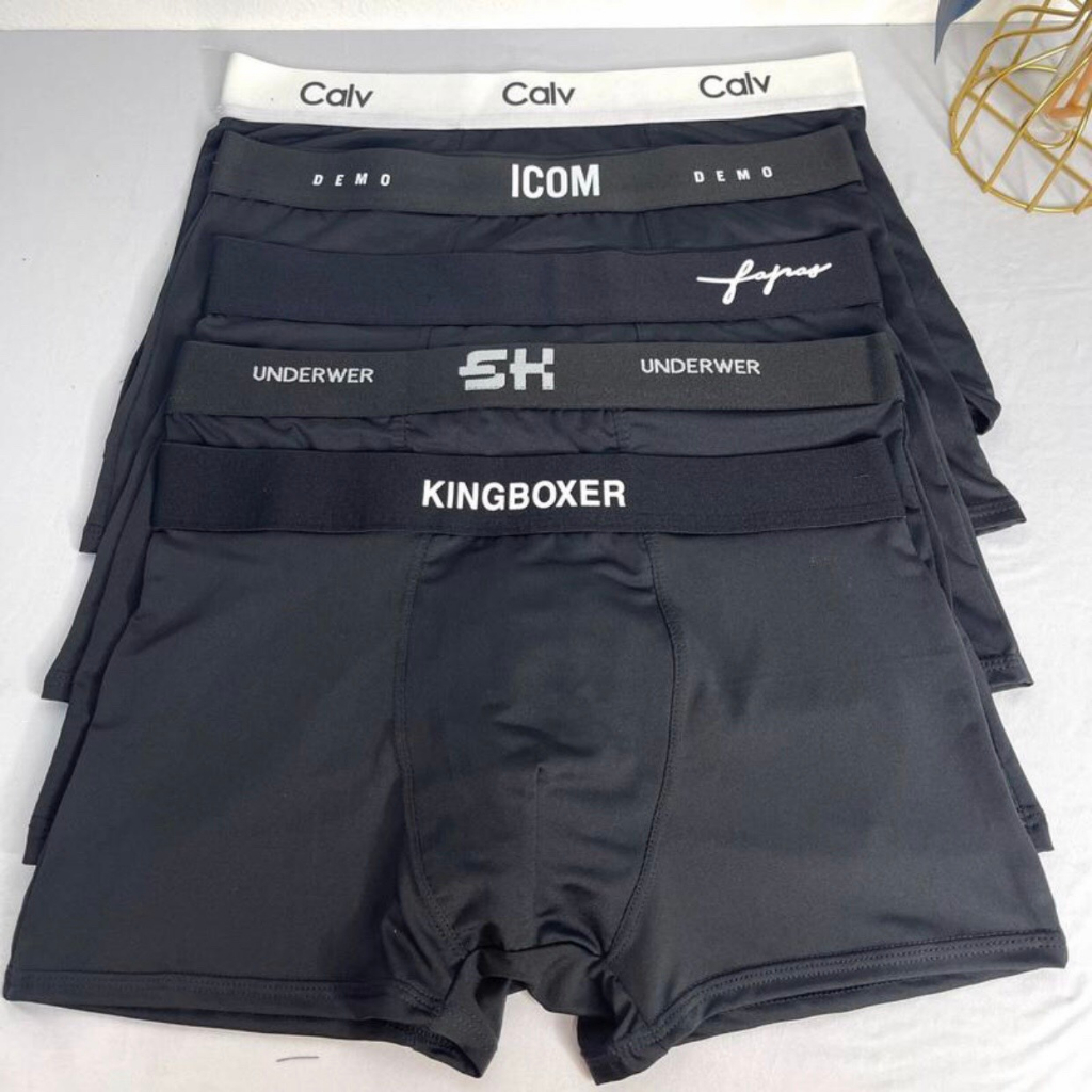 COMBO 5 QUẦN SỊP ĐÙI ĐEN MIX MẪU KHÁC NHAU