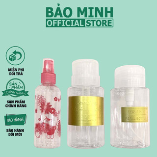 Chai xịt phun sương 100ml đựng nước lau gel - bình nhún đựng cồn acetone 250ml